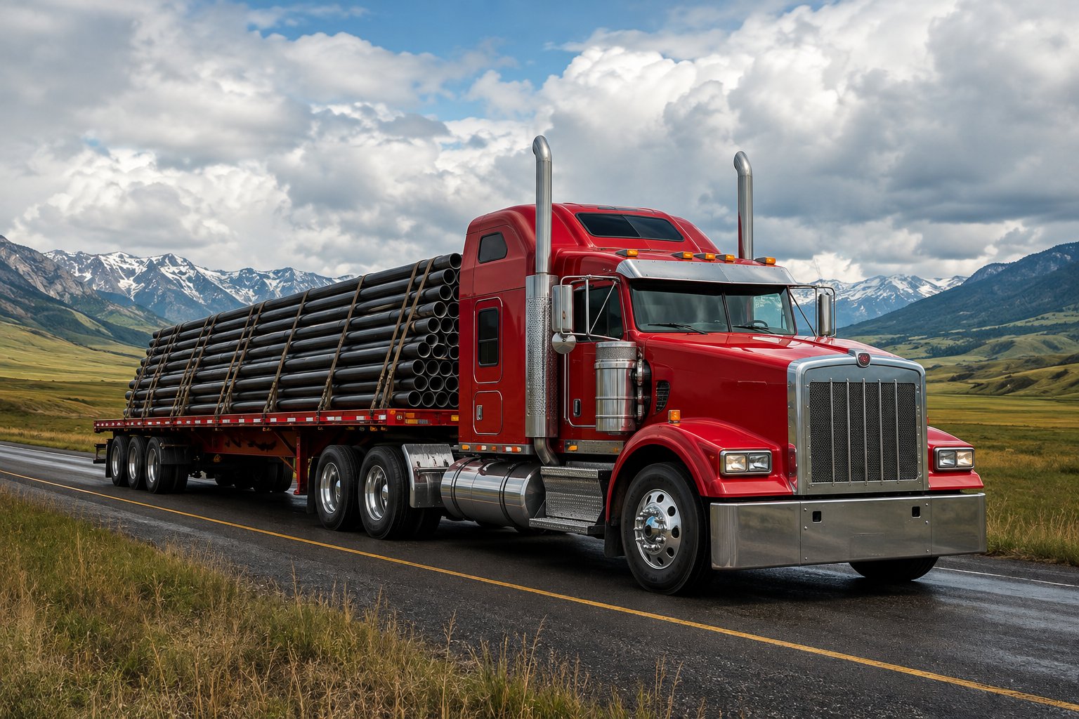 Flatbed truck