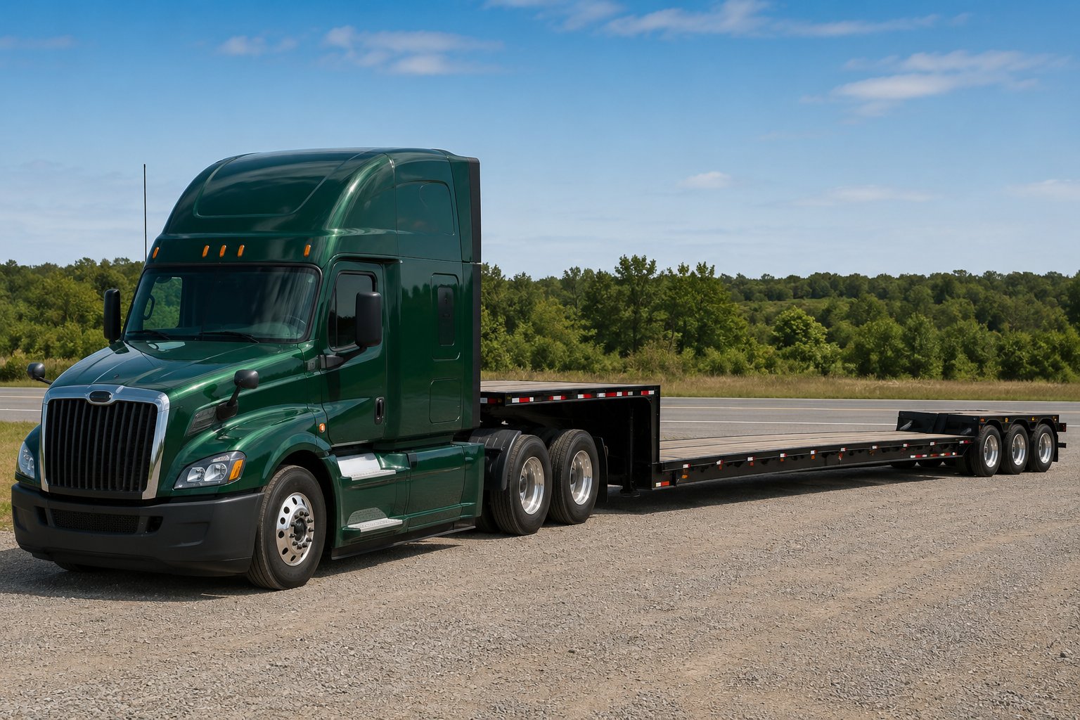 Step deck truck